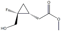 1,2-Cyclopropanedimethanol,1-fluoro-,alpha2-acetate,(1R,2S)-rel-(9CI) 结构式