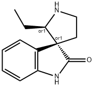 Spiro[3H-indole-3,3-pyrrolidin]-2(1H)-one, 2-ethyl-, (2R,3R)-rel- (9CI) 结构式