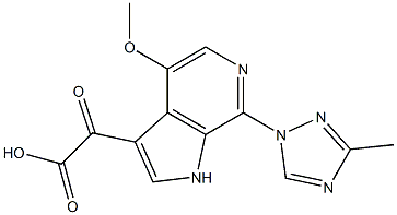 2-(4-甲氧基-7-(3-甲基-1H- 1,2,4-三唑-1-基)-1H-吡咯并[2,3-C]吡啶 结构式