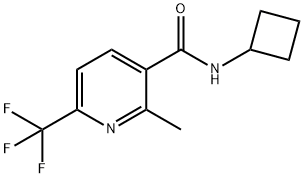 3-Pyridinecarboxamide,N-cyclobutyl-2-methyl-6-(trifluoromethyl)-(9CI) 结构式