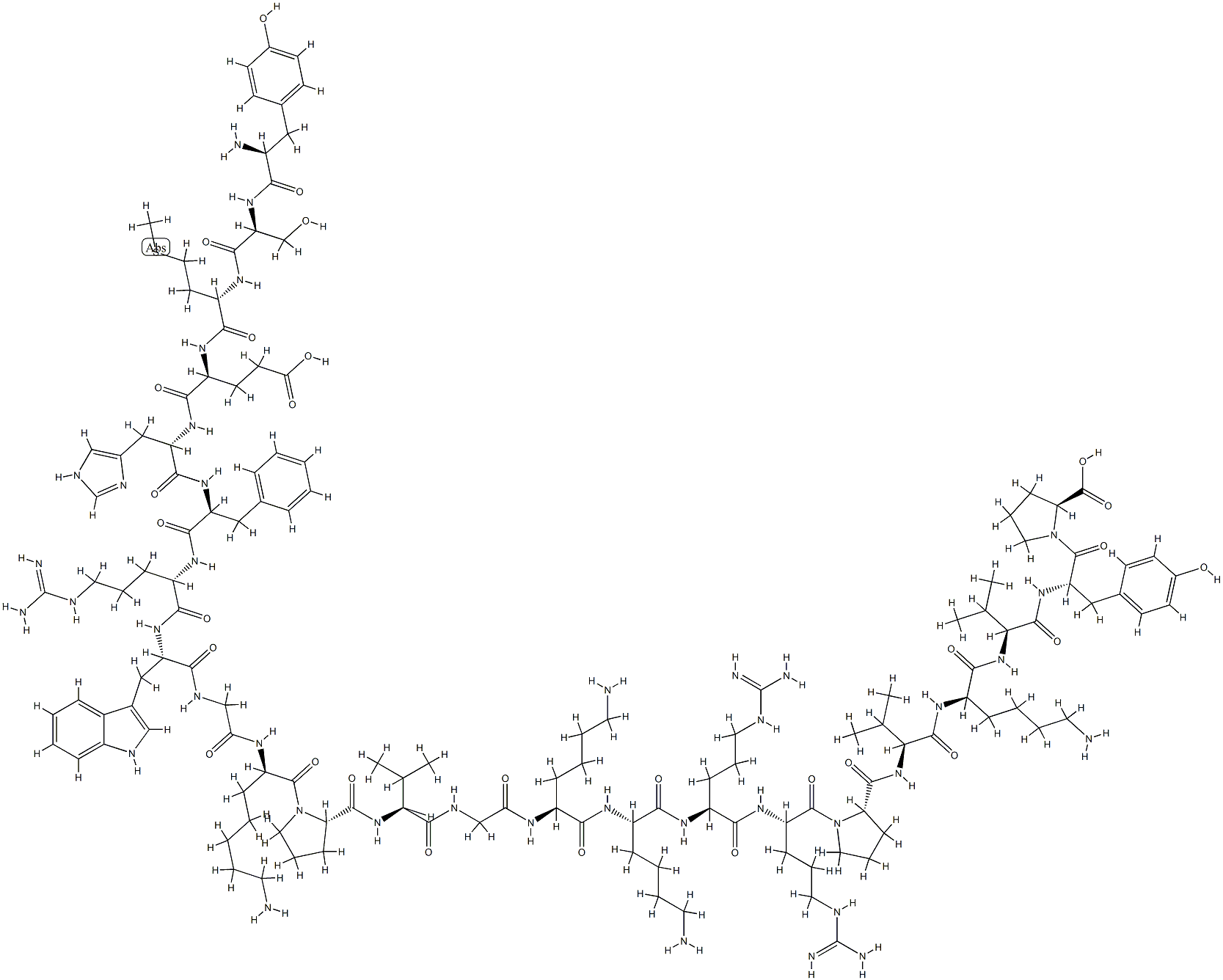 促肾上腺皮质激素ACTH (2-24)  结构式