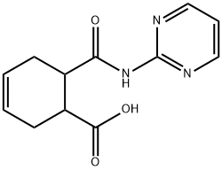 3-Cyclohexene-1-carboxylicacid,6-[(2-pyrimidinylamino)carbonyl]-(9CI) 结构式