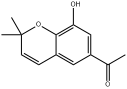 去-O-甲基乙酰香兰酮色烯 结构式