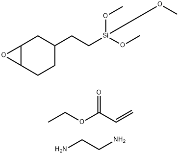 2-丙烯酸乙酯与1,2-乙二胺和三甲氧基[2-[7-氧杂二环[4.1.0]庚烷-3-基]乙基]硅烷 结构式