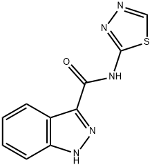 1H-Indazole-3-carboxamide,N-1,3,4-thiadiazol-2-yl-(9CI) 结构式