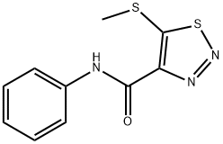 1,2,3-Thiadiazole-4-carboxamide,5-(methylthio)-N-phenyl-(9CI) 结构式