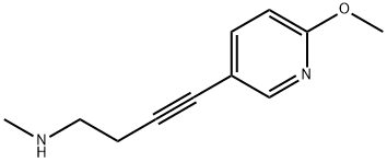 3-Butyn-1-amine,4-(6-methoxy-3-pyridinyl)-N-methyl-(9CI) 结构式