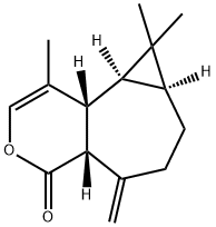 (4aR)-4aα,5,6,7,7aβ,8,8aβ,8bα-Octahydro-1,8,8-trimethyl-5-methylene-4H-cyclopropa[3,4]cyclohepta[1,2-c]pyran-4-one 结构式
