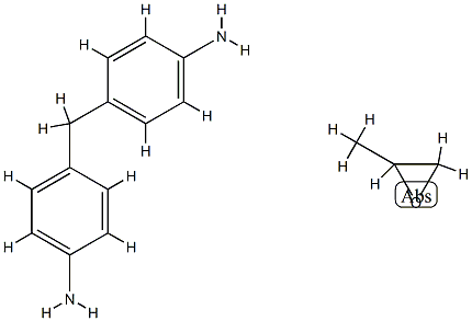 4-[(4-aminophenyl)methyl]aniline, 2-methyloxirane 结构式