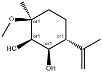 1,2-Cyclohexanediol,3-methoxy-3-methyl-6-(1-methylethenyl)-,(1R,2R,3S,6R)-rel-(9CI) 结构式