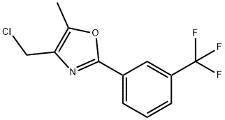 4-(CHLOROMETHYL)-5-METHYL-2-(3-(TRIFLUOROMETHYL)PHENYL)OXAZOLE 结构式