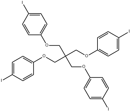 4,4'-(2,2-双((4-碘苯氧)甲基)丙烷-1,3-二基)二(氧)二(碘苯) 结构式
