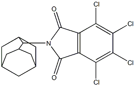 3,4,5,6-tetrachloro-N-(tricyclo[3.3.1.13,7]dec-2-yl)phthalimide 结构式