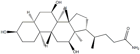 (3α)-Cholic acid amide 结构式