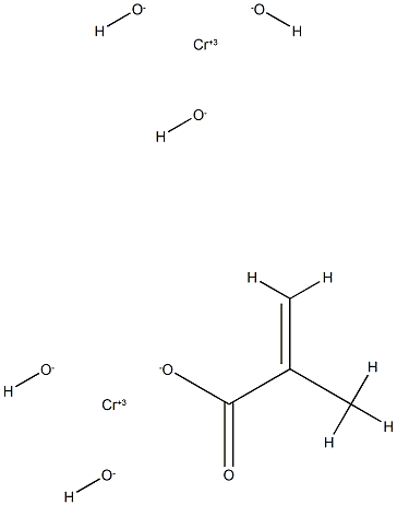 mu-hydroxytetrahydroxy[mu-methacrylato-O:O')]dichromium 结构式