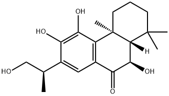 (4aS)-2,3,4,4a,10,10aα-Hexahydro-5,6,10α-trihydroxy-7-[(R)-2-hydroxy-1-methylethyl]-1,1,4aβ-trimethylphenanthren-9(1H)-one 结构式