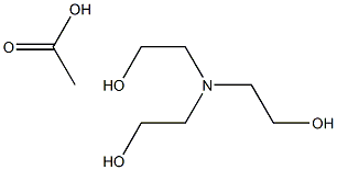 Ethanol, 2,2',2''-nitrilotris-, homopolymer, acetate (salt) 结构式