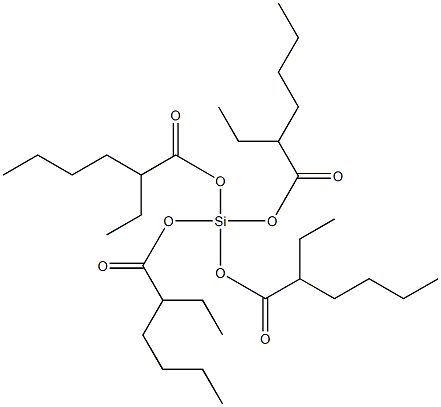 2-乙基己酸硅(异辛酸硅), NOMINALLY 75% IN ETHANOL 结构式