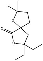 1,7-Dioxaspiro[4.4]nonan-6-one,8,8-diethyl-2,2-dimethyl-(9CI) 结构式