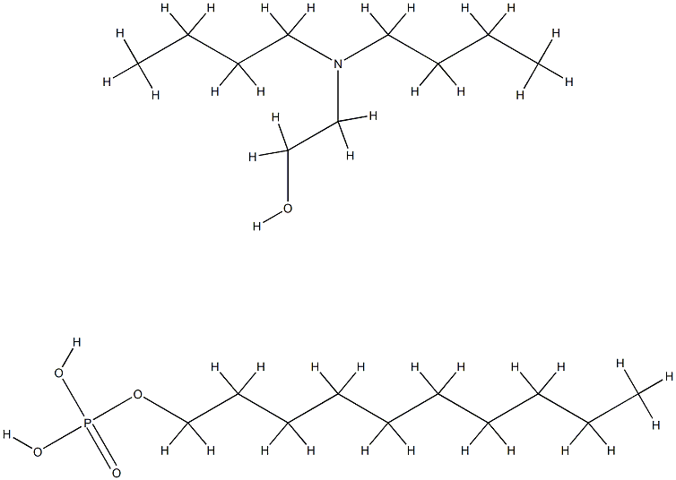 decyl dihydrogen phosphate, compound with 2-(dibutylamino)ethanol 结构式