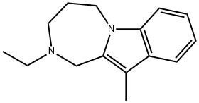 1H-[1,4]Diazepino[1,2-a]indole,2-ethyl-2,3,4,5-tetrahydro-11-methyl-(9CI) 结构式