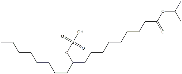 1-isopropyl 9(or 10)-(sulphooxy)octadecanoate 结构式