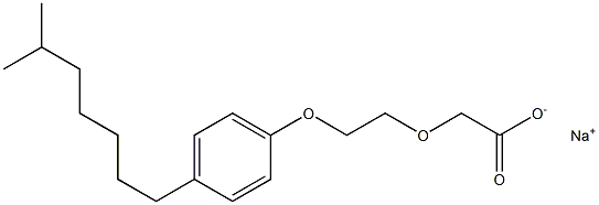 Α-羧甲基-Ω-(4-异辛基)苯氧基聚环氧乙烷钠盐 结构式