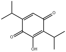 2,5-Cyclohexadiene-1,4-dione,3-hydroxy-2,5-bis(1-methylethyl)-(9CI) 结构式