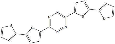 1,2,4,5-Tetrazine, 3,6-bis([2,2'-bithiophen]-5-yl)- 结构式