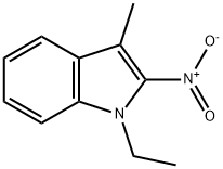 1H-Indole,1-ethyl-3-methyl-2-nitro-(9CI) 结构式