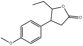Hydrocinnamic acid, ba-(1-hydroxypropyl)-p-methoxy-, lactone (4CI) 结构式