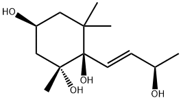7-巨豆烯-3,5,6,9-四醇 结构式