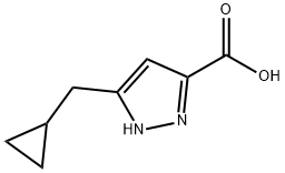 1H-Pyrazole-3-carboxylicacid,5-(cyclopropylmethyl)-(9CI) 结构式