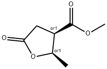 3-Furancarboxylicacid,tetrahydro-2-methyl-5-oxo-,methylester,(2R,3R)-rel- 结构式