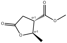 3-Furancarboxylicacid,tetrahydro-2-methyl-5-oxo-,methylester,(2R,3S)-rel- 结构式