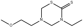 2H-1,3,5-Thiadiazine-2-thione,3-ethyltetrahydro-5-(2-methoxyethyl)-(9CI) 结构式