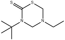 2H-1,3,5-Thiadiazine-2-thione,3-(1,1-dimethylethyl)-5-ethyltetrahydro-(9CI) 结构式