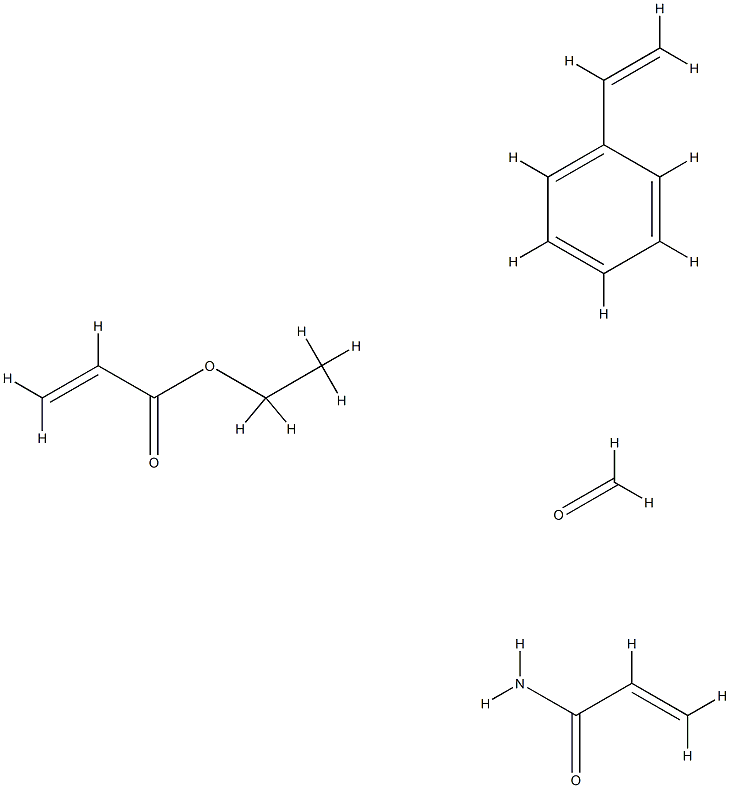 2-氨基丙烷与次乙基苯、2-丙稀基乙醛、丁基化的甲醛的聚合物 结构式
