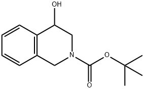 N-叔丁氧羰基-4 - 羟基-3,4 - 二氢-1H-异喹啉 结构式