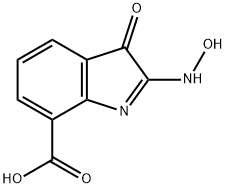 3H-Indole-7-carboxylicacid,2-(hydroxyamino)-3-oxo-(9CI) 结构式