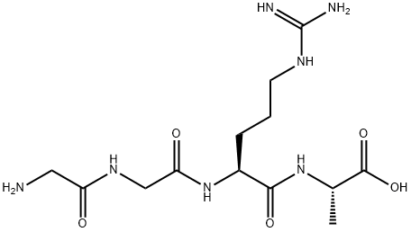 H-GLY-GLY-ARG-ALA-OH 结构式