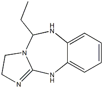 1H-Imidazo[2,1-b][1,3,5]benzotriazepine,5-ethyl-2,3,5,6-tetrahydro-(9CI) 结构式