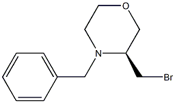 4-苄基-3-溴甲基吗啉 结构式