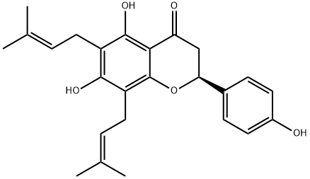 6,8-二异戊二烯基柚皮素 结构式