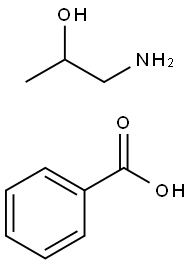 benzoic acid, compound with 1-aminopropan-2-ol (1:1) 结构式