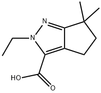 3-Cyclopentapyrazolecarboxylicacid,2-ethyl-2,4,5,6-tetrahydro-6,6-dimethyl-(9CI) 结构式