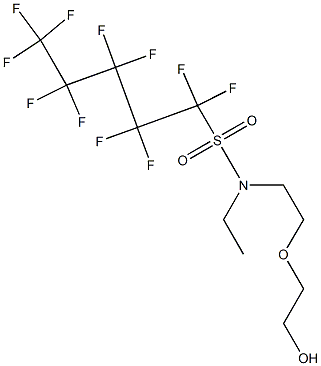 Poly(oxy-1,2-ethanediyl), .alpha.-2-ethyl(undecafluoropentyl)sulfonylaminoethyl-.omega.-hydroxy- 结构式