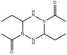 1,2,4,5-Tetrazine,1,4-diacetyl-3,6-diethylhexahydro-(9CI) 结构式