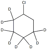 1-Chloro(2,2,3,3,4,4,5,5-2H8)cyclohexane 结构式