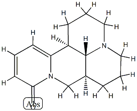 (6β)-11,12,13,14-Tetradehydromatridin-15-one 结构式